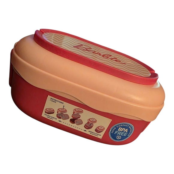 Barbie Bento Lunch Box Set with Utensils - Picture 6 of 6